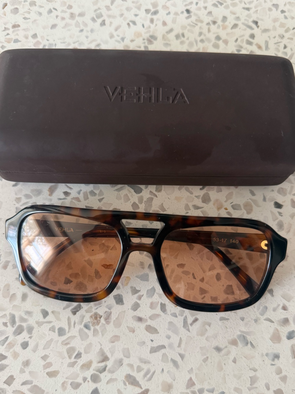 VEHLA Tortoiseshell Sunglasses with Brown Lenses